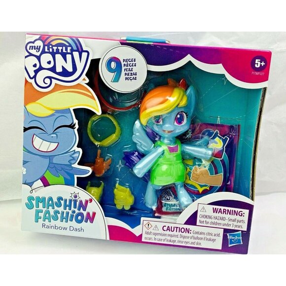 My Little Pony Smashin' Fashion - Farfalle Rainbow Dash Con Sorpresa, 9 Pezzi
